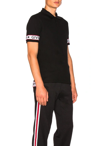 Shop Givenchy Taping Polo In Black