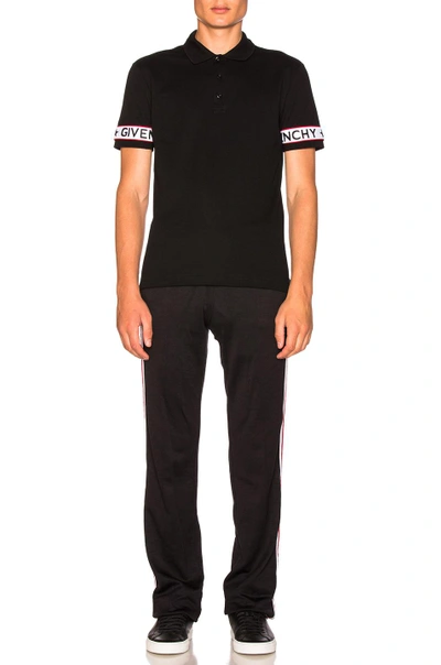 Shop Givenchy Taping Polo In Black