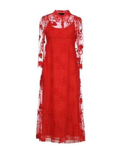 Simone Rocha 3/4 Length Dresses In Red