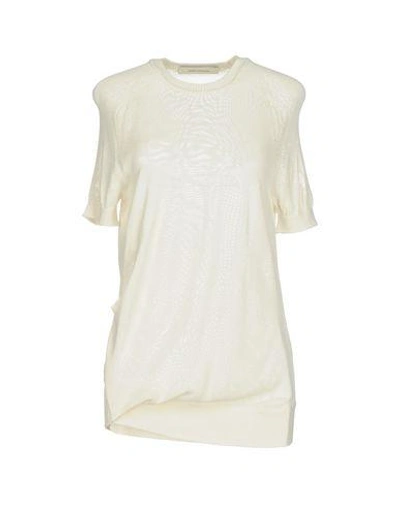 Shop Cedric Charlier Sweaters In Ivory