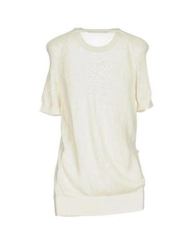 Shop Cedric Charlier Sweaters In Ivory