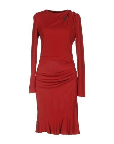 Roberto Cavalli Knee-length Dress In Brick Red
