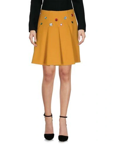 Shop Vivetta Knee Length Skirt In Orange