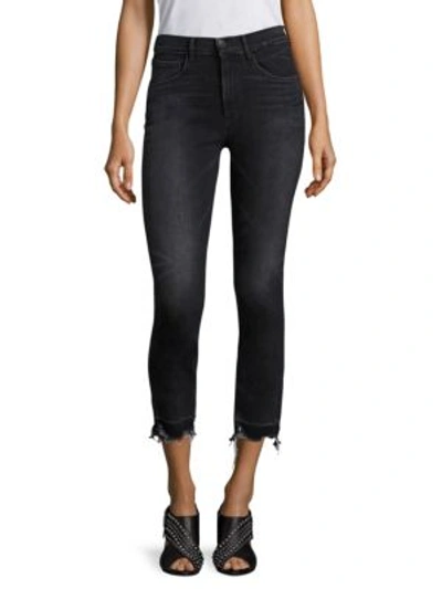 3x1 Shelter Raw Hem Cropped Straight-leg Jeans In Prism