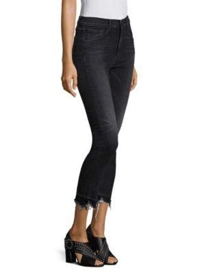 Shop 3x1 Shelter Raw Hem Cropped Straight-leg Jeans In Prism