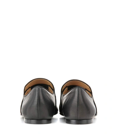 Shop The Row Alys Leather Slippers In Black
