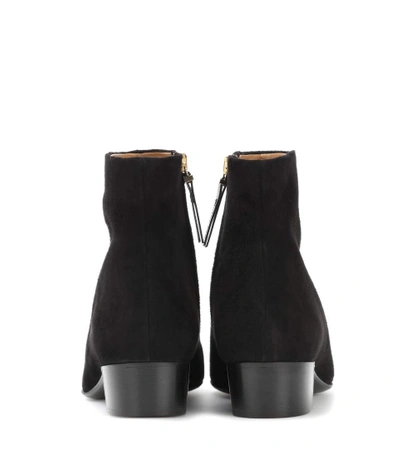 Shop The Row Ambra Suede Ankle Boots In Black