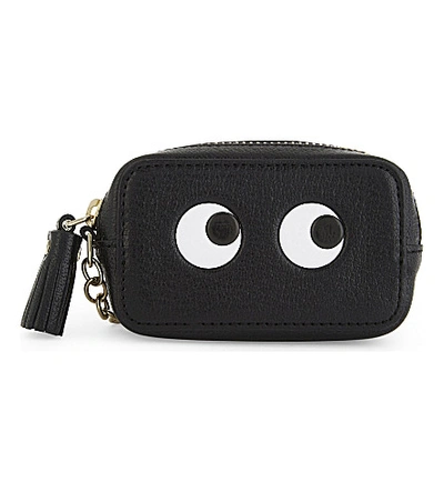 Anya Hindmarch Eyes Leather Coin Purse In Black