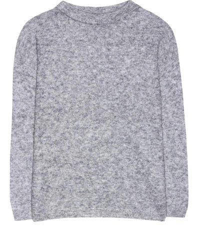 Shop Acne Studios Dramatic Mohair And Wool-blend Sweater In Husky Grey