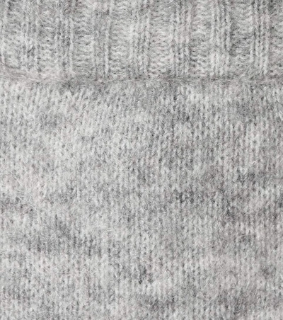 Shop Acne Studios Raya Mohair And Wool-blend Cardigan In Grey