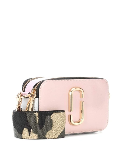 Shop Marc Jacobs Snapshot Small Leather Camera Bag In Pale Piek Multi