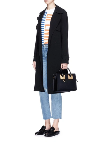 Shop Sophie Hulme 'albion' Medium Saddle Leather Bag