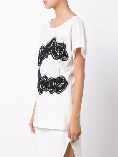 Maiyet Embroidered Cap-sleeve Tee, Chalk | ModeSens