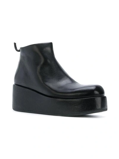 Shop Marsèll Platform Leather Boots In Black