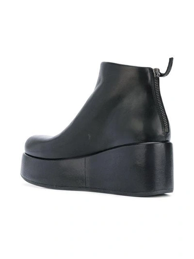 Shop Marsèll Platform Leather Boots In Black