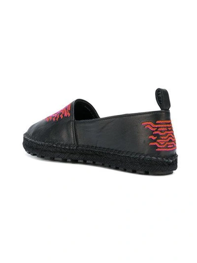 Shop Kenzo Tiger Espadrilles - Black