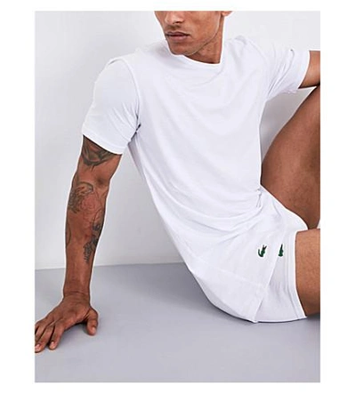 Shop Lacoste Pack Of Two Cotton-jersey T-shirts In White