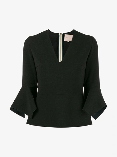 Shop Roksanda Prila V-neck Blouse In Black