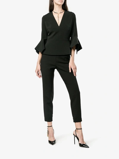 Shop Roksanda Prila V-neck Blouse In Black