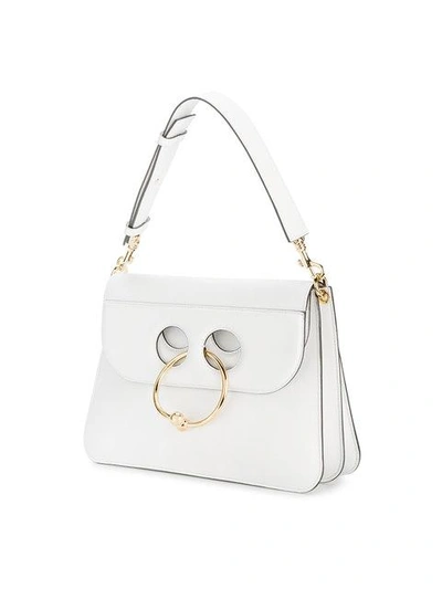 Shop Jw Anderson White Pierce Medium Shoulder Bag