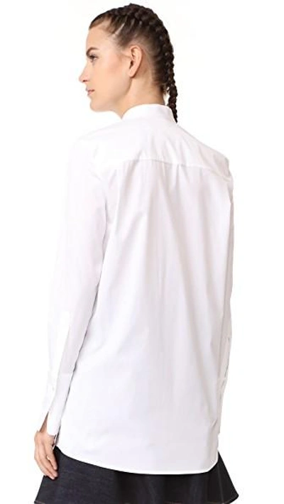 Shop Victoria Victoria Beckham Applique Shirt In White