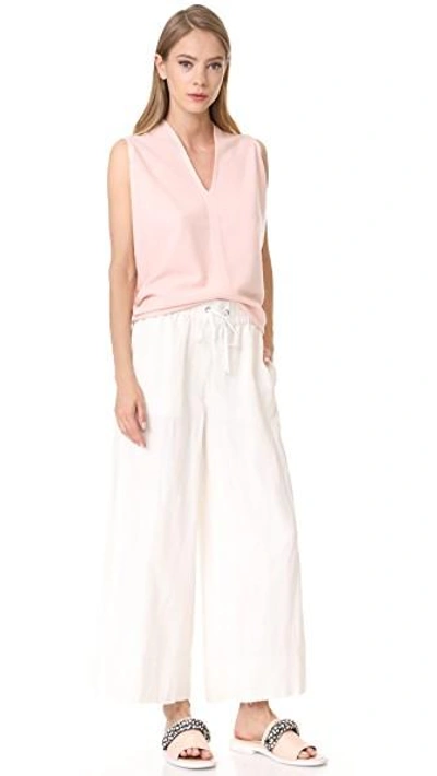Shop Narciso Rodriguez Cocoon Short Sleeve Top In Blush