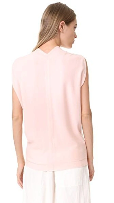 Shop Narciso Rodriguez Cocoon Short Sleeve Top In Blush