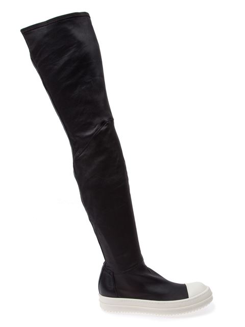 rick owens thigh high sneaker boots