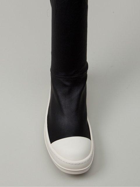 rick owens thigh high sneaker boots
