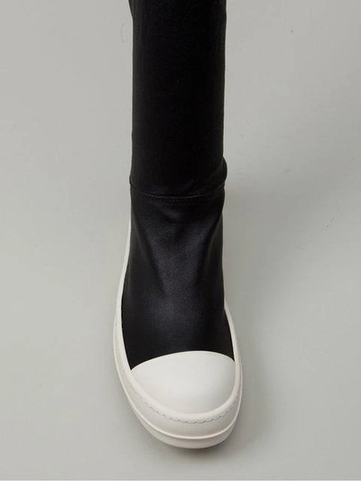 Shop Rick Owens Thigh High Sneaker Boots