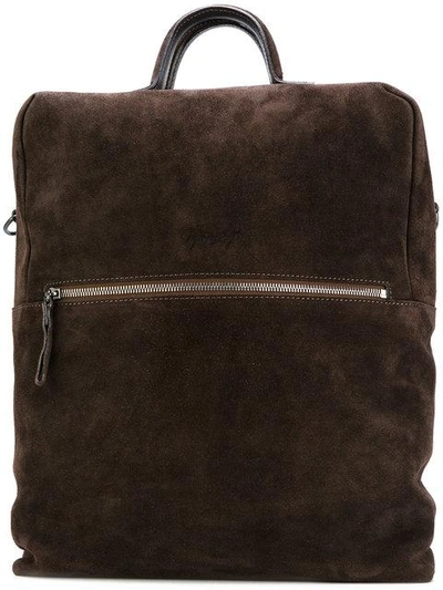 Shop Marsèll Structured Backpack - Brown