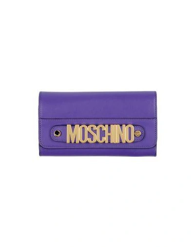 Moschino Wallet In Purple