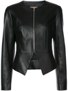 MICHAEL KORS collarless leather jacket,811AKJ80112158104