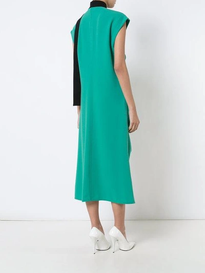 Shop Marni Draped Dress - Green