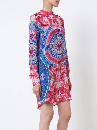 Shop Mary Katrantzou Embroidered Shirt Dress