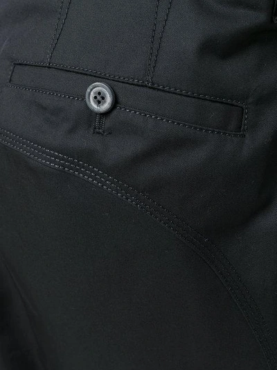 Shop Lanvin Zip Cuff Trousers In Black