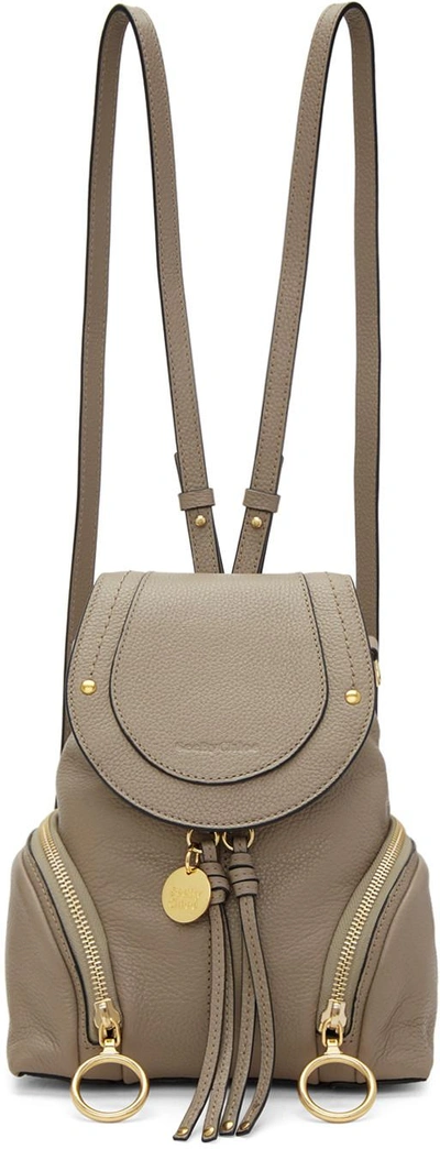 Shop See By Chloé Grey Convertible Backpack