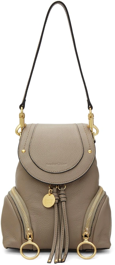 Shop See By Chloé Grey Convertible Backpack