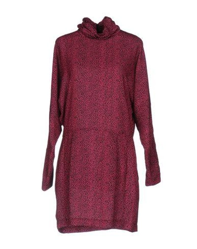 Shop Mcq By Alexander Mcqueen Short Dresses In Fuchsia