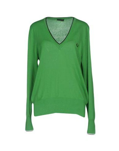 Fred Perry Sweaters In Light Green