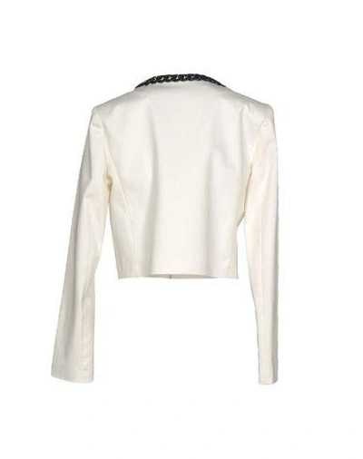 Shop Love Moschino Blazer In White
