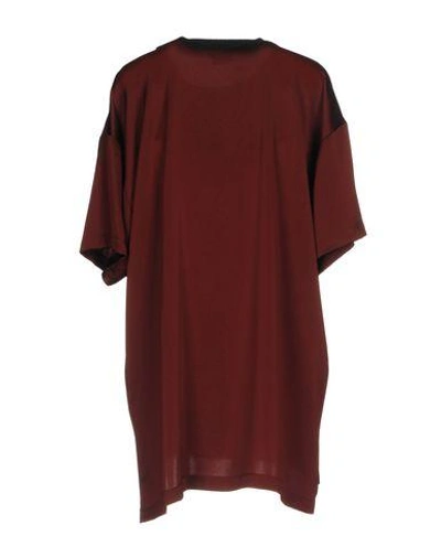 Shop Dkny Blouse In Maroon