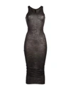 Isabel Benenato Knee-length Dress In Lead