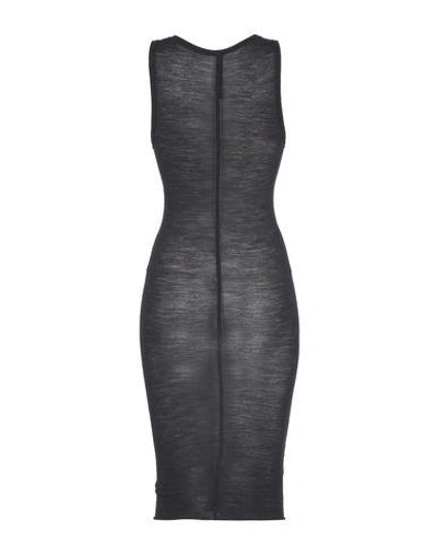 Shop Isabel Benenato Knee-length Dress In Steel Grey