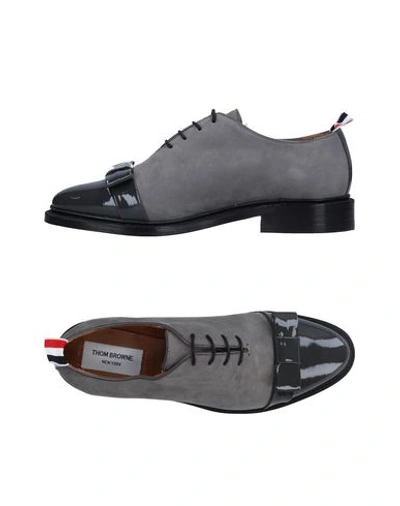 Thom Browne Lace-up Shoes In Grey