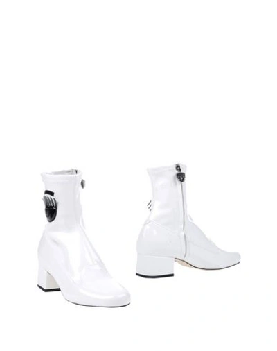 Chiara Ferragni Ankle Boots In White