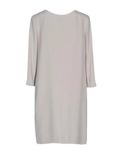 Shop Emporio Armani Short Dress In Light Grey