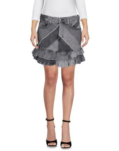 Shop Marc By Marc Jacobs Denim Skirts In Grey