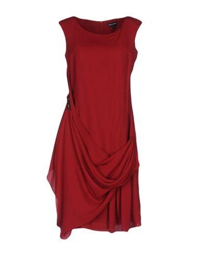 Emporio Armani Short Dress In Red