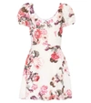 LPA Floral-printed linen and cotton dress